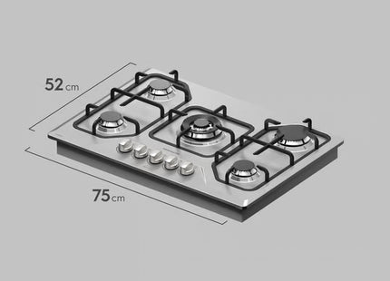 Plantilla de Gas Frigidaire FTGC3050XS 30” de 5 Quemadores Empotrable