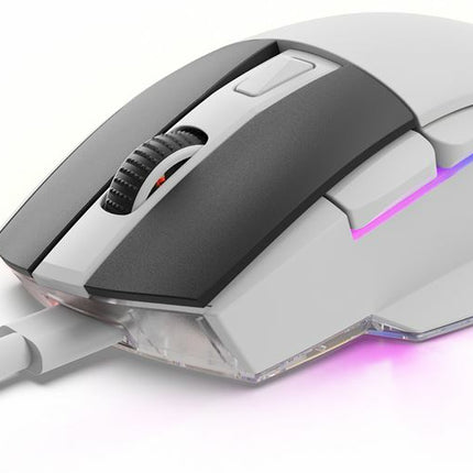 Mouse Gaming Sharkoon SKILLER SGM50W | Inalámbrico 2.4 GHz | Sensor ATG4090 6400 DPI | RGB | 6 Botones | Dock de Carga