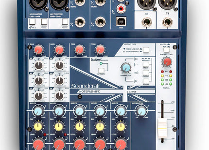 Soundcraft Mixer Analógico Notepad-8FX con Efectos