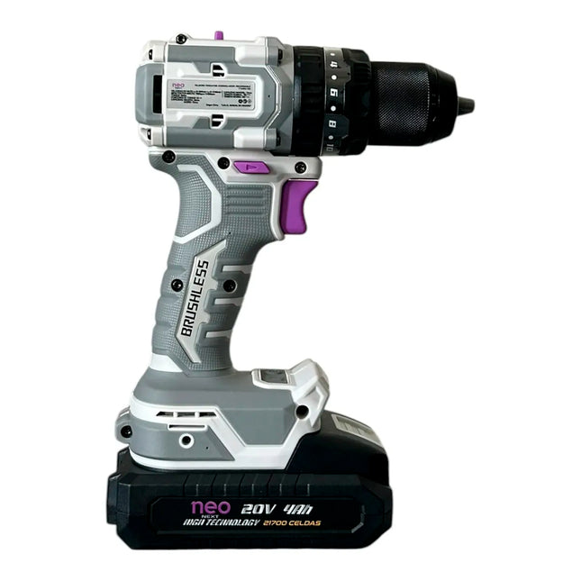 NEO NEXT T1280/20C1-4 Taladro Percutor Atornillador Inalámbrico 20 V 4 Ah 13 mm 80 Nm