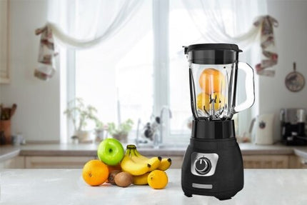 Licuadora Black+Decker BL1670S Cyclone | 1000 W | 2 Velocidades + Pulso | Jarra Vidrio 1.5 L | 8 Cuchillas Acero Inoxidable | Negra