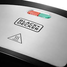 Sandwichera Black+Decker SM24530 | 700 W | Placas Profundas Antiadherentes | Corte y Sello | Almacenamiento Vertical