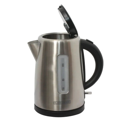 Hervidor Eléctrico Black+Decker KE2000SD | 1.7 L | 1500 W | Inalámbrico 360° | Acero Inoxidable