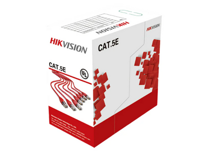 Cable UTP Exterior Hikvision DS-1LN5EO-UU/E(O-STD) | Cat 5e | 23AWG | 305 mts | 100% Cobre | UL