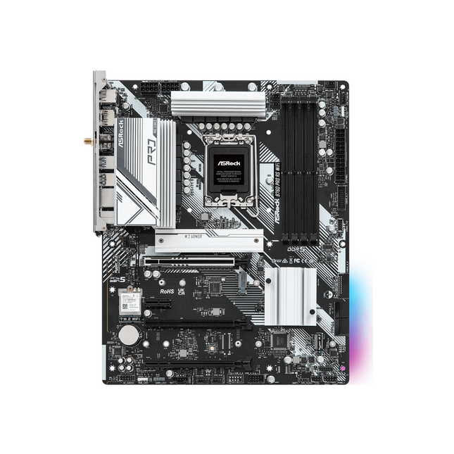 Tarjeta Madre ASRock B760 PRO RS WiFi DDR5 | ATX | LGA 1700 | DDR5 hasta 7200+ MHz | Wi-Fi 6E