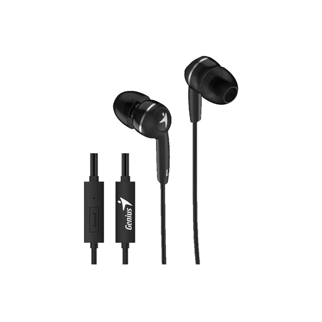 Audífono Genius HS-M320 | Alámbrico 3.5mm | Micrófono Integrado | Diseño Liviano