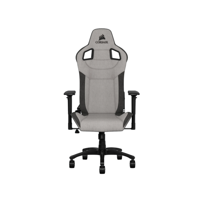 Silla Gaming Corsair T3 Rush | Tela Gray/Charcoal | Reclinable 180° | Ruedas de Nylon