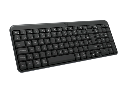 Teclado Logitech K250 vista superior mostrando distribución de teclas español
