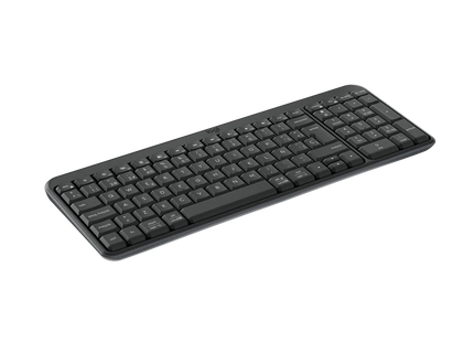 Teclado Logitech K250 detalle close-up de teclas de membrana