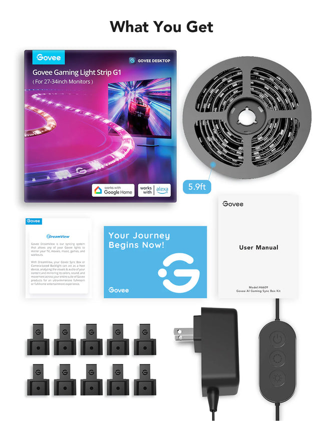 Luces Govee Gaming Strip G1, H6609