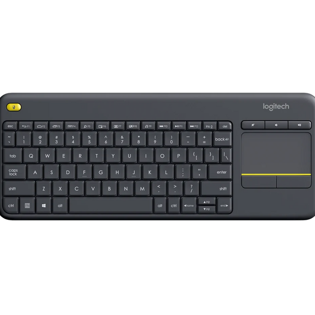 Teclado Inalámbrico Logitech K400 Plus | 70% | Touchpad Integrado | Español | 2.4 GHz | Negro