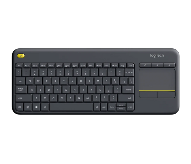 Teclado Inalámbrico Logitech K400 Plus | 70% | Touchpad Integrado | Español | 2.4 GHz | Negro