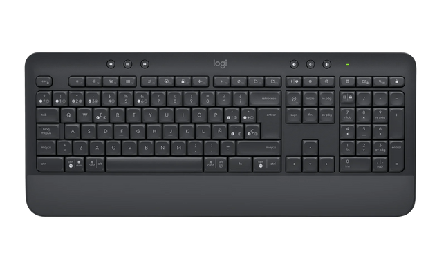 Teclado Logitech K650 Signature | Inalámbrico | Bluetooth + Receptor USB | Español