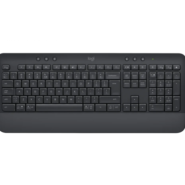 Teclado Wireless Logitech Signature K650 | Inalámbrico Bluetooth / Logi Bolt | Palm Rest | US Inglés | #Parte 920-010908
