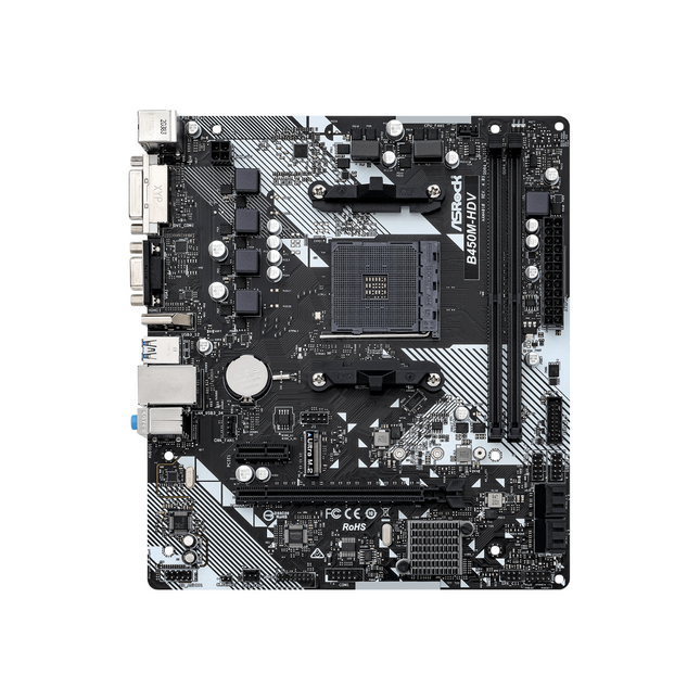Tarjeta Madre ASRock B450M-HDV 4.0 | AM4 | DDR4 | Micro ATX