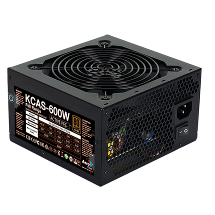 Fuente de Poder Aerocool KCAS 600W | 80 Plus Bronze | No Modular