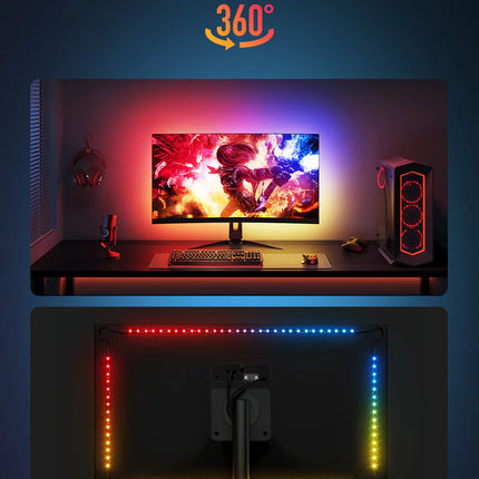 Luces Govee Gaming Strip G1 H6609 | RGBIC | Sincronización de Audio | Personalización con App