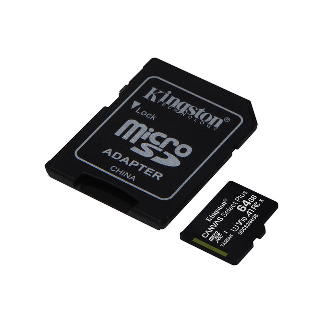 Memoria MicroSD Kingston Canvas Select Plus | 128GB | Clase 10 | 100MB/s | A1 | SDCS2/128GB