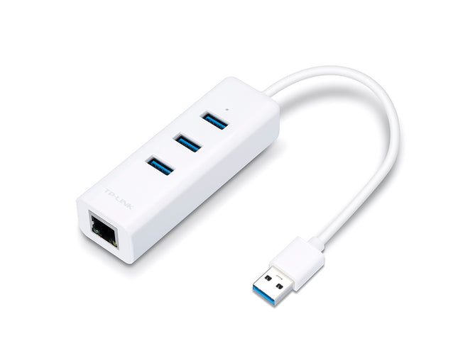 Adaptador USB 2 en 1 con Hub de 3 Puertos TP-Link, UE330