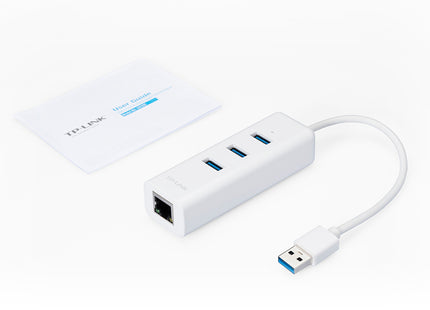 Adaptador USB 2 en 1 con Hub de 3 Puertos TP-Link, UE330