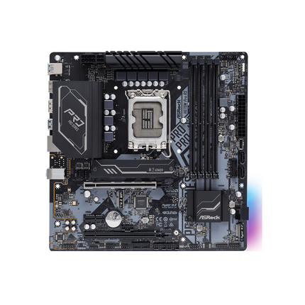 Tarjeta Madre ASRock H670M PRO RS DDR4 | Micro ATX | LGA 1700 | DDR4 hasta 5000 MHz
