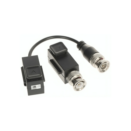 Adaptador Balun Hikvision DS-1H18S/E | 1MP a 8MP | HD-TVI | AHD | CVI | CVBS | Audio sobre Coaxial