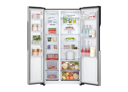 LG GS51BPP Refrigeradora Side by Side 18 pies³ Smart Inverter Platinum Silver con Pantalla LED Táctil