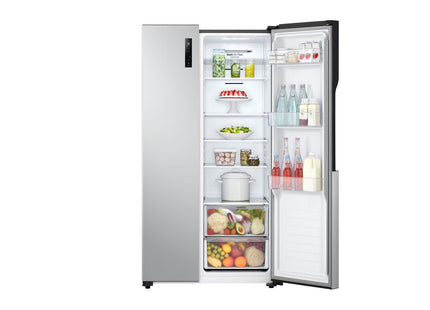 LG GS51BPP Refrigeradora Side by Side 18 pies³ Smart Inverter Platinum Silver con Pantalla LED Táctil