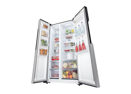 LG GS51BPP Refrigeradora Side by Side 18 pies³ Smart Inverter Platinum Silver con Pantalla LED Táctil