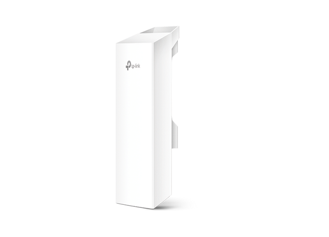 CPE210 TP-Link punto de acceso exterior vista frontal con antena direccional