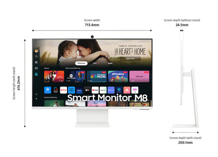 Samsung Smart Monitor M8 M80D 32" 4K UHD VA 60 Hz USB-C LS32DM801UNXZA