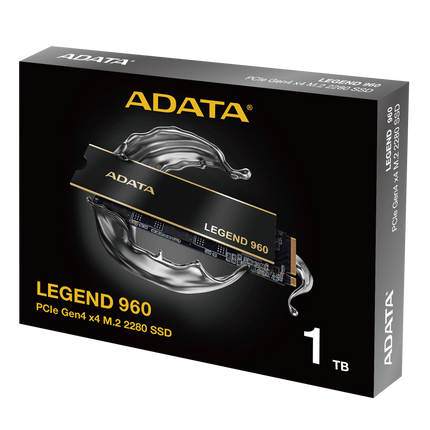 Disco Duro Interno ADATA Legend 960 | 1TB | PCIe Gen4 x4 M.2 | 7400 MB/s lectura | 6800 MB/s escritura