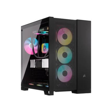 Case Gaming Corsair 6500D Airflow | Media Torre | Doble Cámara | Vidrio Templado | ATX | Black