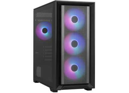 Case RGB AeroCool Tern Mini | Torre Pequeña | Vidrio Templado | 3 Abanicos Delanteros | 1 Abanico Trasero