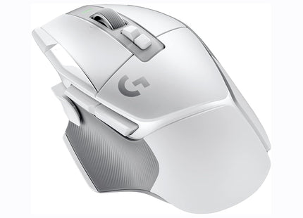 Mouse Gaming G502 X vista superior con rueda de scroll y botones personalizables iluminados