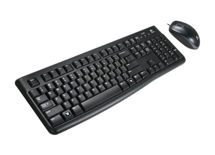 Mouse óptico Logitech MK120 1000 DPI con rueda de desplazamiento negro