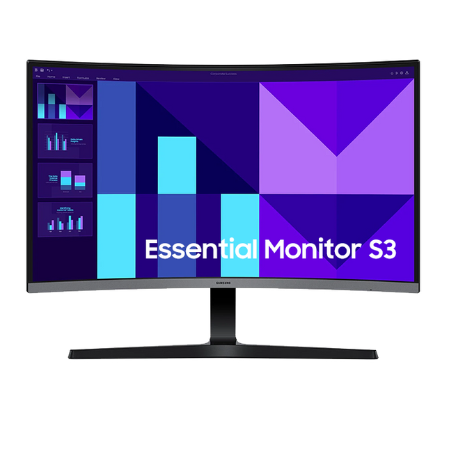 Samsung Monitor Curvo 32" FHD 100Hz Essential S3, LS32D396GANX