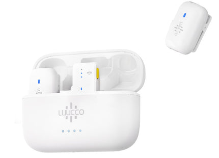 Luucco Micrófono Inalámbrico USB-C Blanco, MiniPods-K2