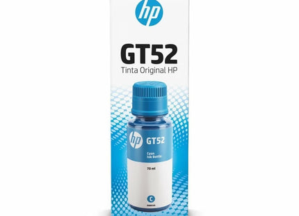 Botella Tinta HP GT52 Cian, M0H54AL