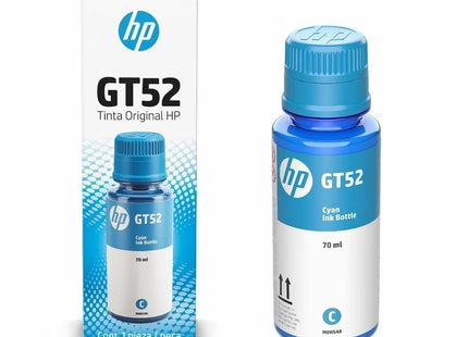 Botella Tinta HP GT52 Cian, M0H54AL