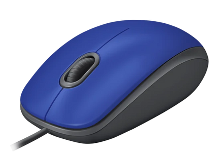 Logitech Mouse Alámbrico M110 Silent  SB Azul, 910-005491