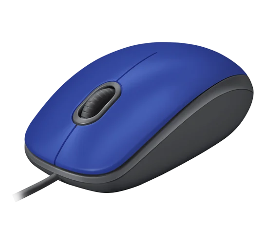 Logitech Mouse Alámbrico M110 Silent  SB Azul, 910-005491
