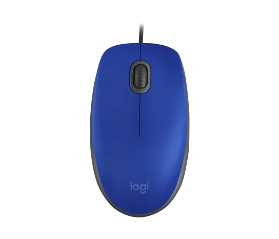 Logitech Mouse Alámbrico M110 Silent  SB Azul, 910-005491