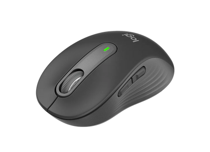 Vista superior del mouse Logitech M650 L con 5 botones y rueda SmartWheel