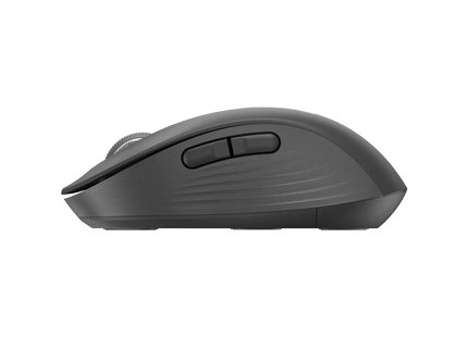 Vista trasera del mouse Logitech M650 L con compartimento de batería