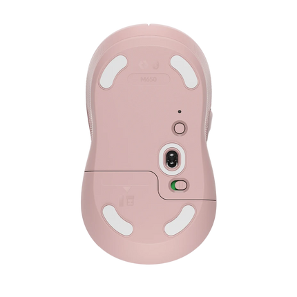 Mouse Inalámbrico Logitech Signature M650 | SmartWheel | SilentTouch | Bluetooth & Logi Bolt | 5 Botones | 2000 DPI | Color Rose
