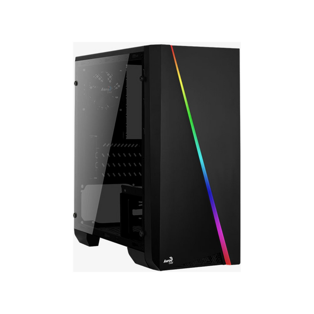 Case Gaming AeroCool Cylon Mini BG RGB | 1 Abanico | Vidrio Templado | 13 Modos ARGB | Negro