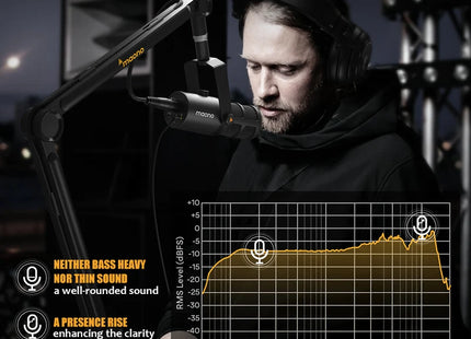 Micrófono Maono PD400X USB/XLR para Podcasting y Streaming