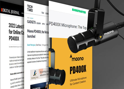 Micrófono Maono PD400X USB/XLR para Podcasting y Streaming