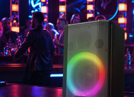 Parlante Moonki Malibu Max MS-108LT | Bluetooth | RGB | 2 Micrófonos